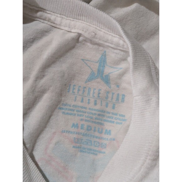 Jeffree Star Medium Long Sleeve White Shirt Snowflake 2020 Exclusive - Picture 7 of 7